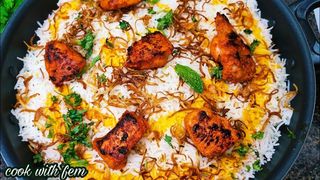Chicken tikka biryani