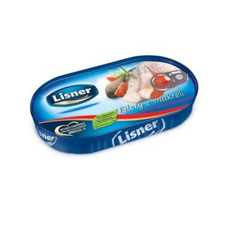 Filety z makreli w sosie pomidorowym Lisner . 0.17кг