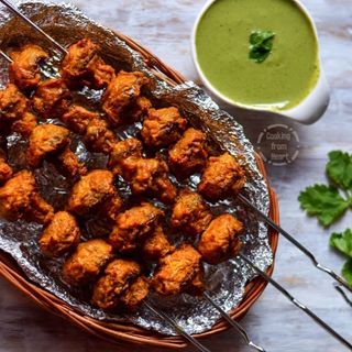 Stuffed Tandoori Mushrooms