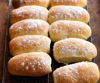 White Bread Rolls X12