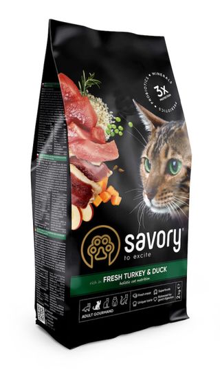 Savory Adult Cat Fresh Turkey and Duck 0,4кг