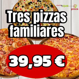 Disfruta De El Triple En Pizzas Familiares