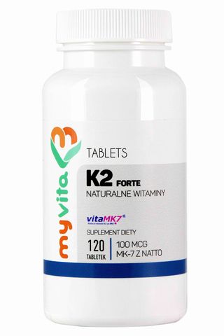 Witamina K2 MK-7 K2 MK7 100mcg z natto K2MK7 120 tabletek MyVita