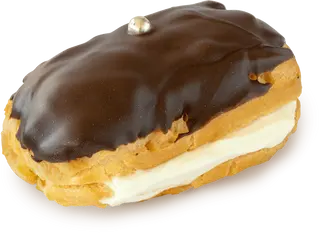 Éclair Negro com Chantilly