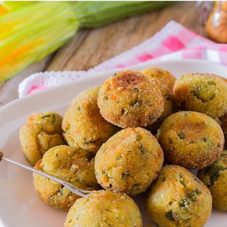 Polpettine di zucchine e gamberetti - 6 pezzi