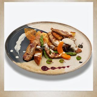 Грилован гъши дроб с козунак (300 г)