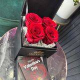 Box rose Eternelle 