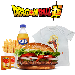 Menú Whopper® Super Saiyan Grande Con Camiseta