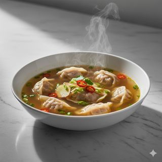 51 - Ravioli di carne in zuppa 馄饨汤