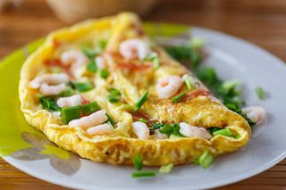 Omelete de Camarão
