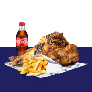 3 piece grillled chicken,Fries and 500ml Soda