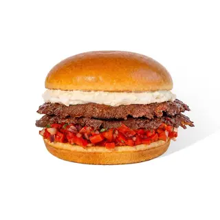Greek Feta Smashed Burger