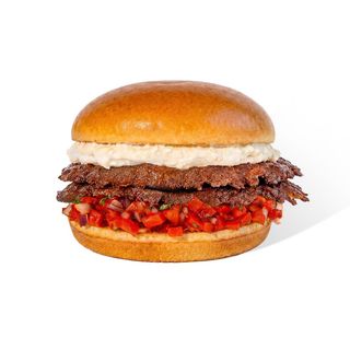 Greek Feta Smashed Burger