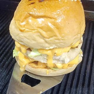 Large Chicken and Beef Burger