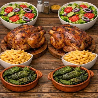 Menu Cuadrilla Pollo Asado 4 o 5 Personas