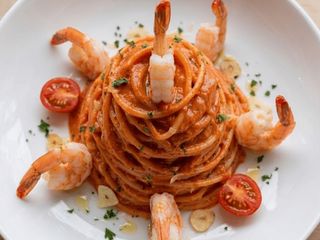 Spaghetti z krewetkami  Spaghetti ai Gamberi