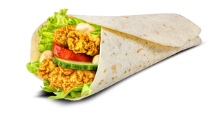 Crispy wrap cu cartofi prăjiți și sos