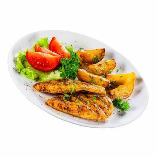 FILETE DE POLLO CON PATATAS