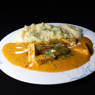 Tofu Makhanwala cu Sos de Hrean cu cartof piure 