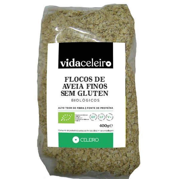 Flocos De Aveia Finos Sem Glúten Biológicos 400 Gramas Vida Celeiro