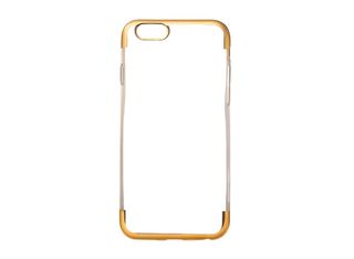 Силиконов калъф Baseus style с лъскав кант - iPhone X, XS, Златист