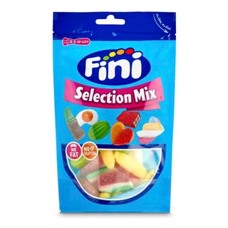 Bolsa mezcla de chuches brillo y azúcar marca Fini (150 gr)