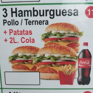 3 Hamburguesas