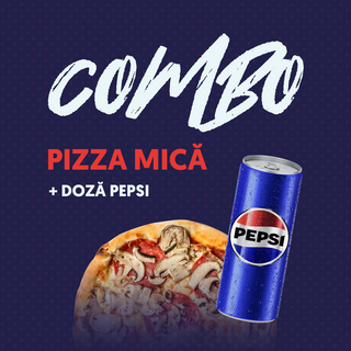 Combo Pizza Mica + Doza Pepsi.