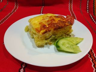 Картофен огретен с тиквички (400г)