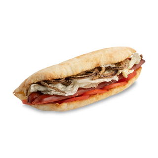 Панини с копченой сосиской