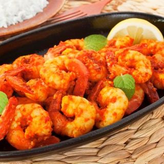 Langostinos tandoori