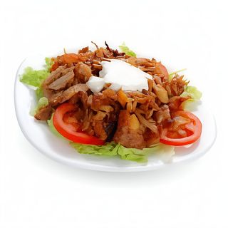 Plato Kebab Pequeño Con Ensalada