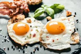 Fried eggs.