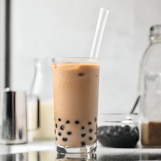 Iced coffee bubble