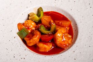 154. Gamberi in salsa agrodolce