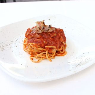 Spaghetti alla chitarra all'amatriciana