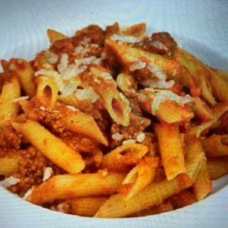 Pasta with bolognese sauce