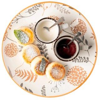 Сирники з Ягідним соусом та сметаною (260 г)