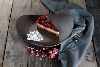 Berry cheesecake Prăjitură cu brânză și fructe de pădure 