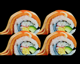 Dragon Roll De Salmón (10 Pzs.)