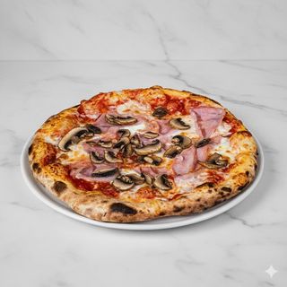 Prosciutto e funghi al tegamino