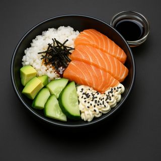 Поке боул зі слабосолоним лососем (300г)