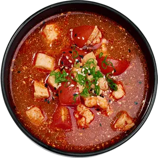 Том ям з креветками та куркою (380г)