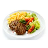 Гамбургер от шефа + фри