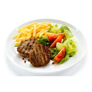 Гамбургер от шефа + фри