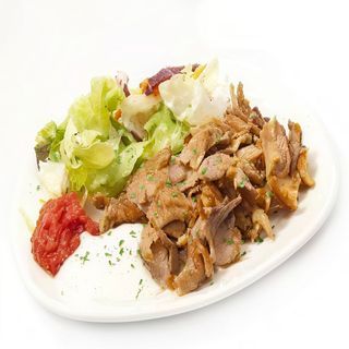 Plato De Solo Carne Y Ensalada