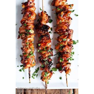 Honey Suya Chicken Skewers