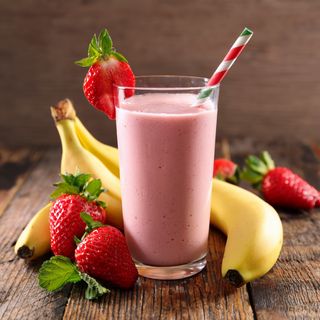 Smoothie fresa y plátano