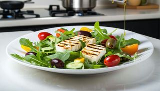 Salată Halloumi