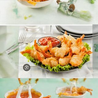 Plat crevettes aux Amandes